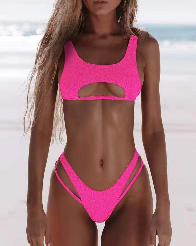 SandyShores - Hochgeschnittenes Bikini-Set