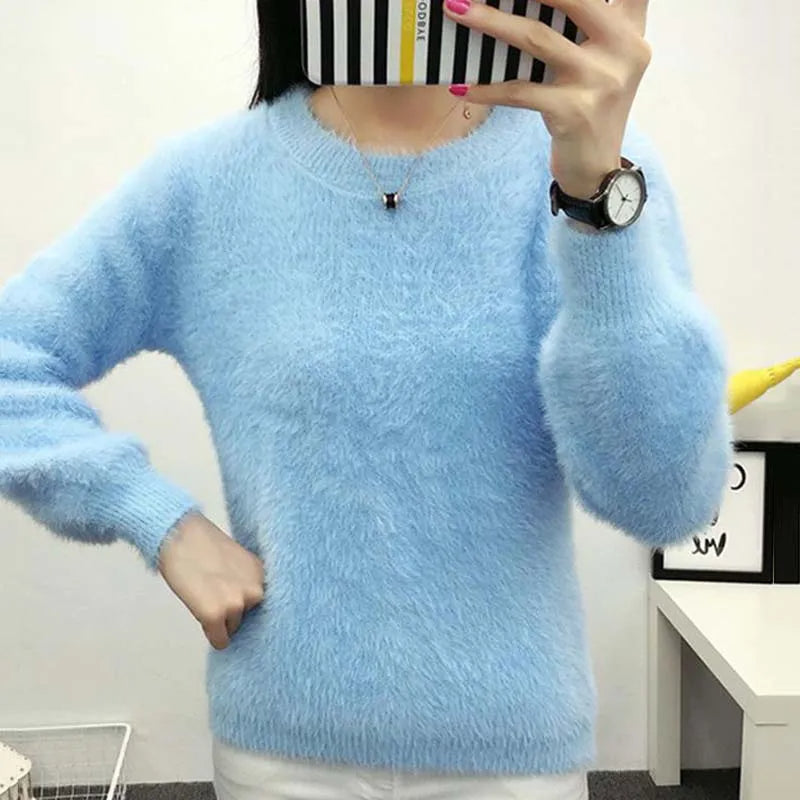 CollegeSweet - Mohair Soft Flushy Pullover