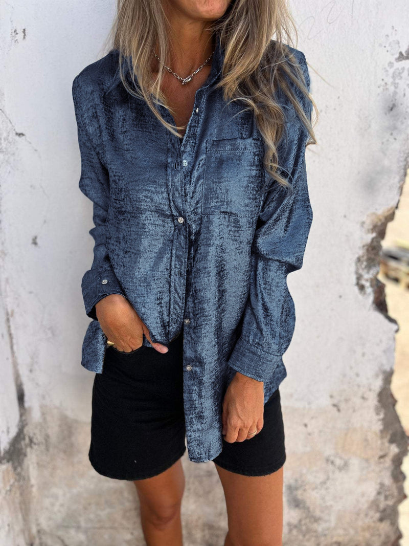 Bethany Metallische Bluse