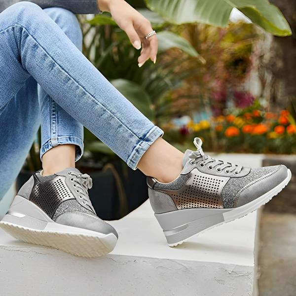 Glamour - Hochhackige Keilsneakers