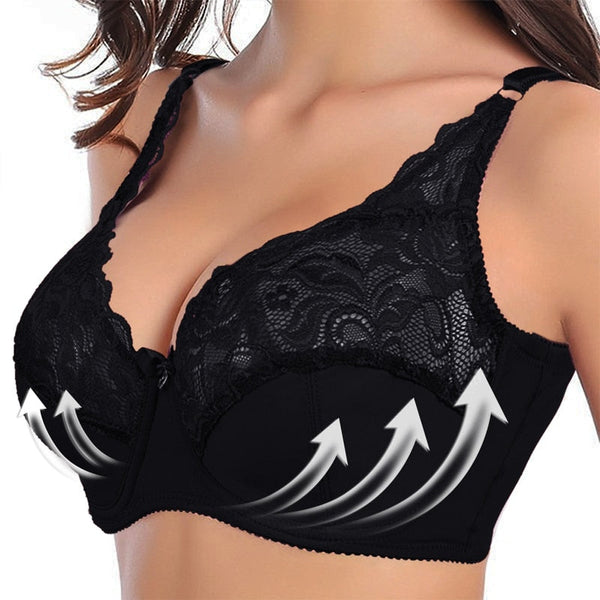 LoraAdjustable - Plus Size Spitze Push Up BH