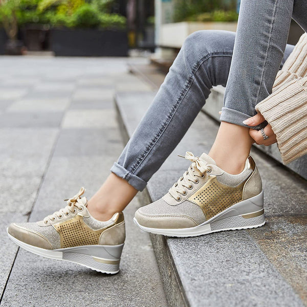 Glamour - Hochhackige Keilsneakers