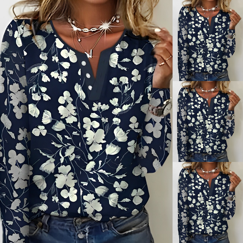 Jade Lässig Floral bedruckt Bluse