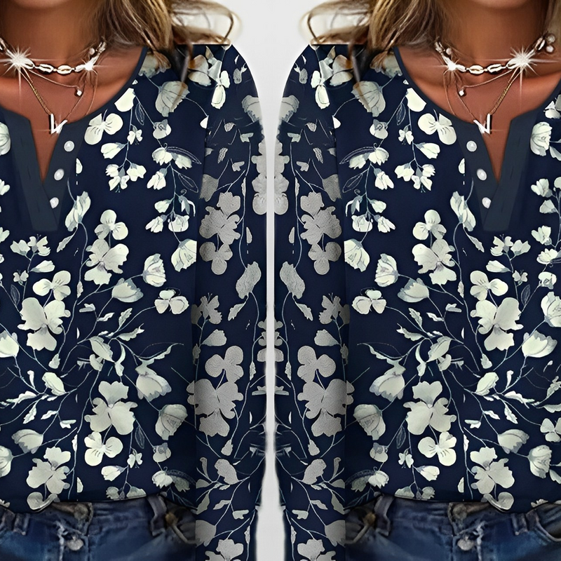 Jade Lässig Floral bedruckt Bluse