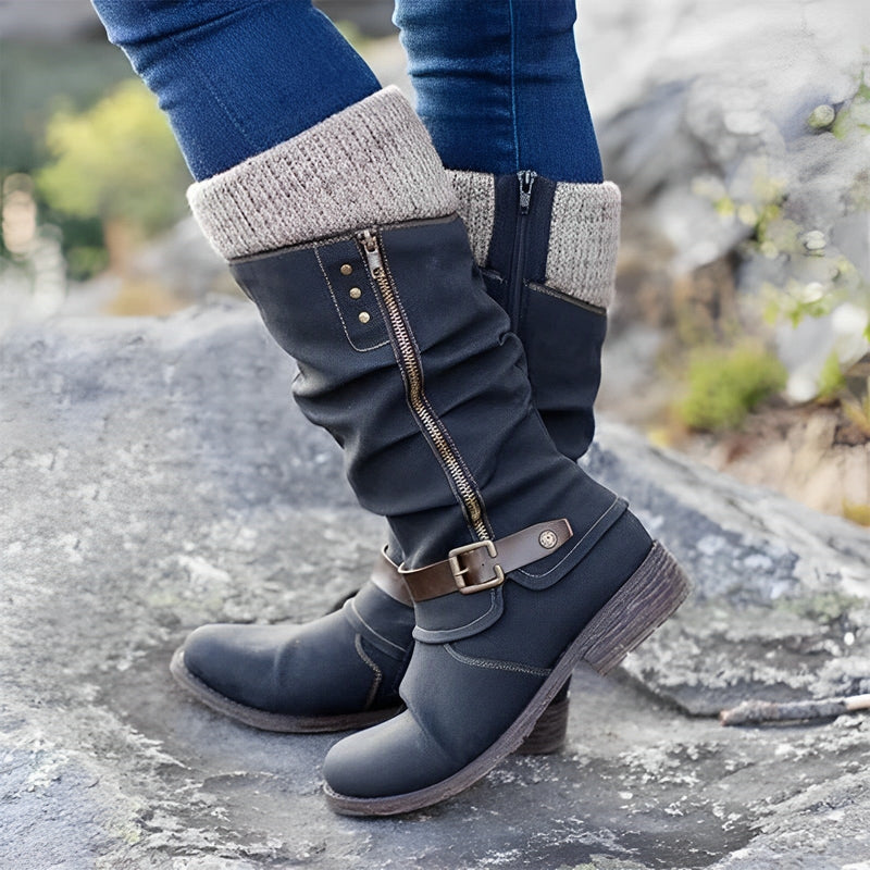 BlissStep - Wadenhohe warme Stiefel