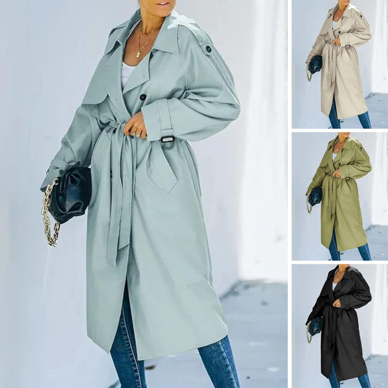 Thilda - Revers Langer Trenchcoat