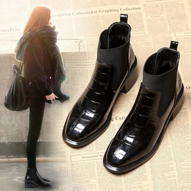 Coleen Kunstleder-Stiefeletten