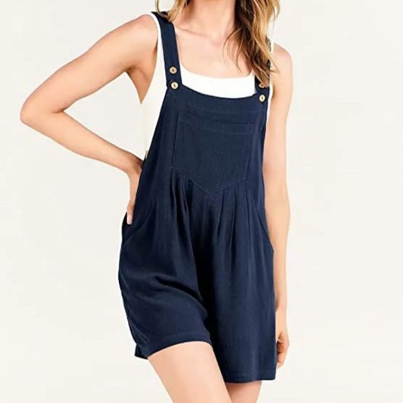 Kylie - Schicker Bib Romper Jumpsuit