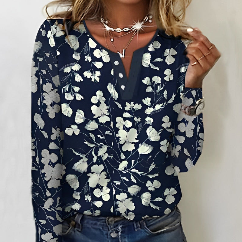 Jade Lässig Floral bedruckt Bluse