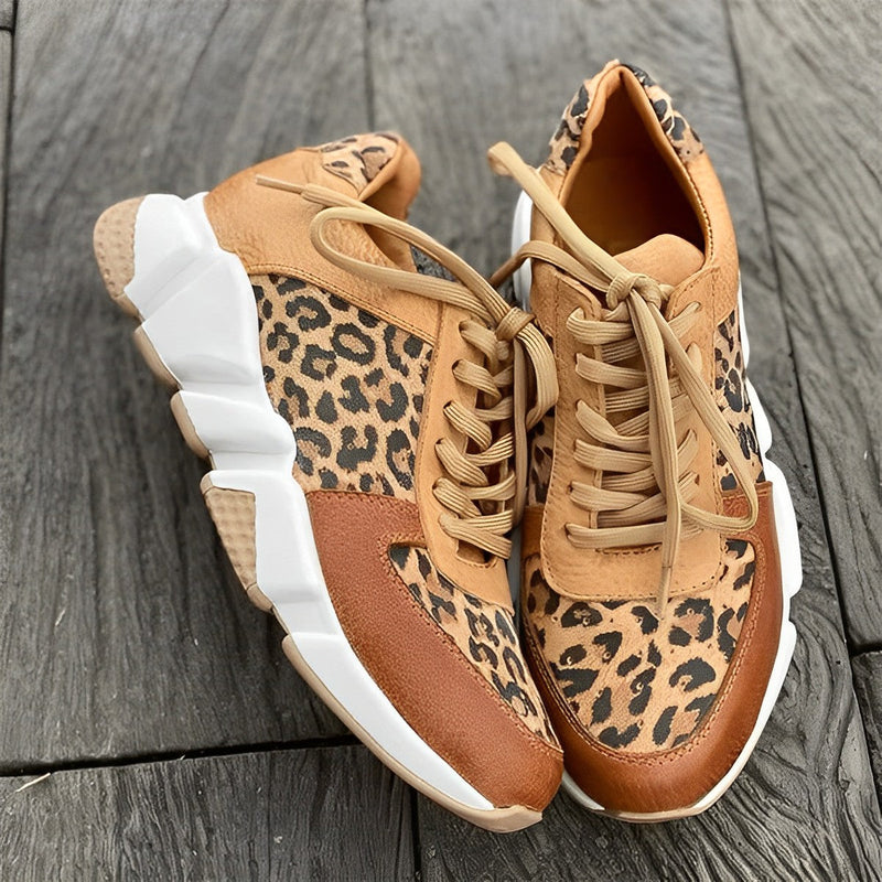 Detour - Klobige Leoparden-Turnschuhe