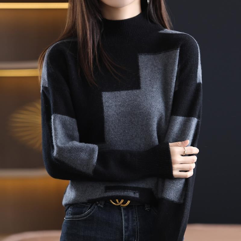 Carolina - Trendiger karierter Pullover