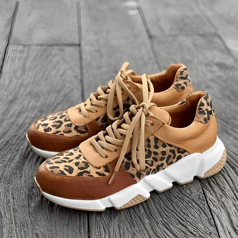 Detour - Klobige Leoparden-Turnschuhe